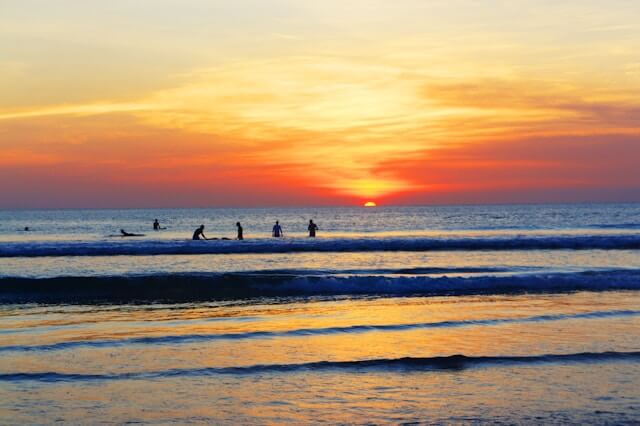夕焼け 浜辺